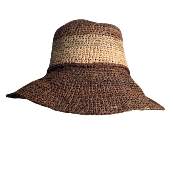 Chic Rust Woven Sun Hat - Picture 2 of 7